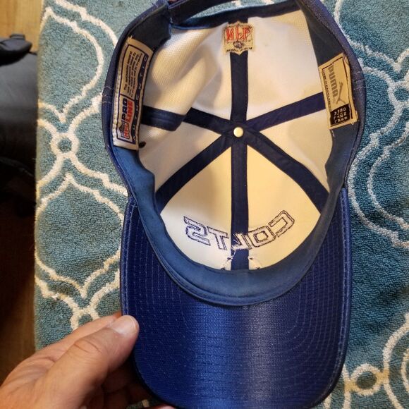 Puma Indianapolis Colts Vintage Pro Line Blue Mens Gradiant Hat NFL Football Cap - Picture 6 of 12